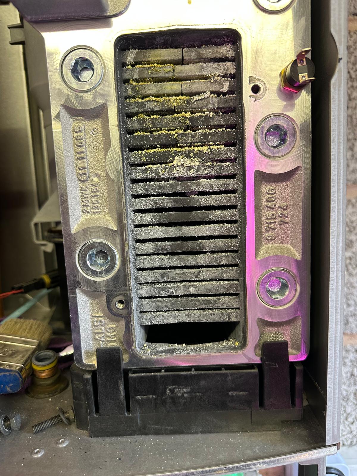 Dirty MAHLE Heat Exchanger Component